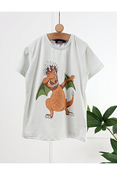 MiniKids Tricou Charizard Dragon, gri