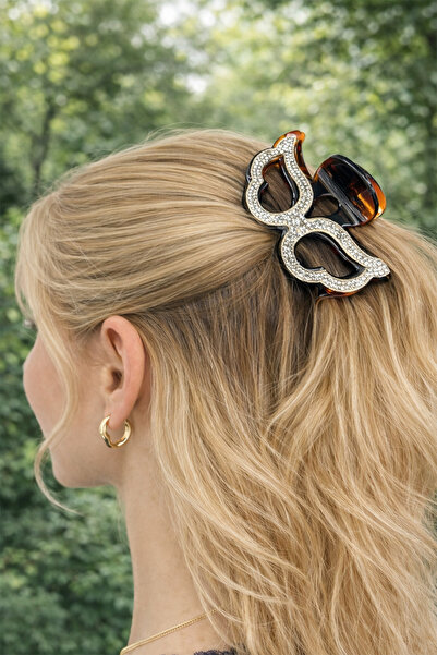 Modex Λεπτομερής σχεδιασμός με λαμπερές πέτρες διπλής όψης και κούμπωμα μαντα...