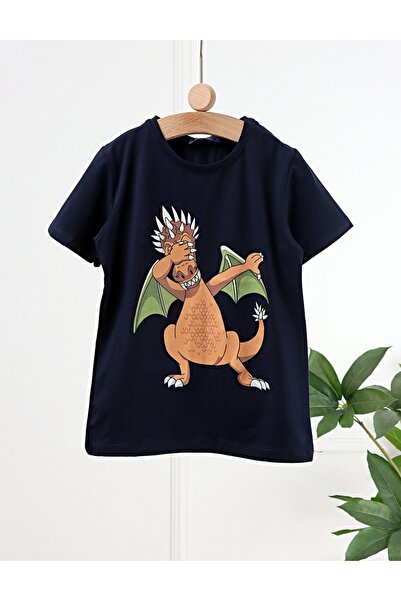 MiniKids Tricou Charizard Dragon, bleumarin