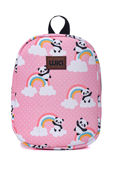 Wia Чанта за детска градина и ясла със забавен принт и едно отделение