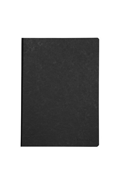 Clairefontaine Agebag Kapak A4 Boy Spiralsiz Çizgili Defter Siyah Siyah /