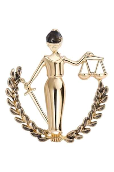 The Casius. Καρφίτσα Θεάς της Δικαιοσύνης