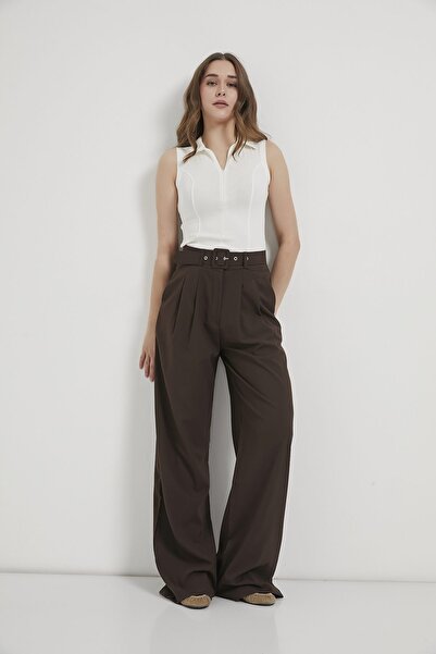 Arma Life ARMALIFE 0459 ΓΥΝΑΙΚΕΙΟ ΠΑΝΤΕΛΟΝΙ ΠΑΛΑΖΟ ΜΕ ΨΗΛΗ ΜΕΣΗ ΚΑΙ ΠΙΛΕΤΕΣ Ζώνη