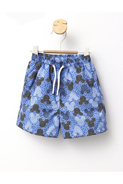 MiniKids Μπλε ποδιά μπάνιου με σχέδιο Μίκυ "