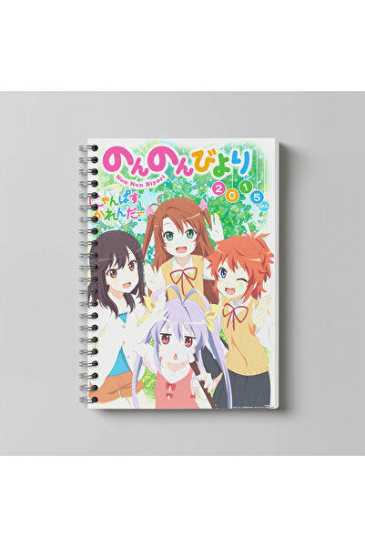 nihonwosekai Caiet spiralat Non non Biyori Anime, format A4, 60 de foi