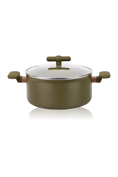 GRÜNBERG Κατσαρόλα αλουμινίου Grunberg με καπάκι, 24 εκ., 4,3 λίτρα, αντικολλ...