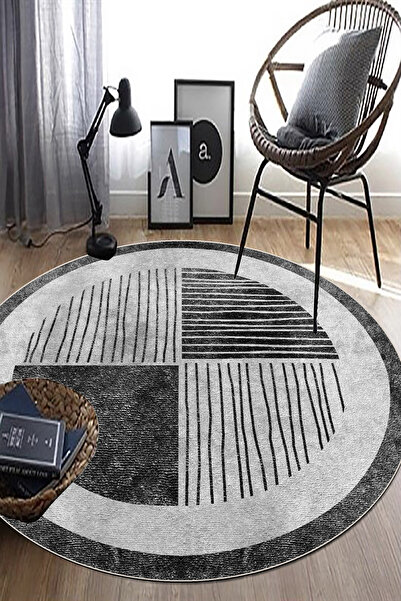 MUA HOME DECOR Dijital Baskı Yıkanabilir Kaymaz Taban Salon Halısı Mutfak Hal...