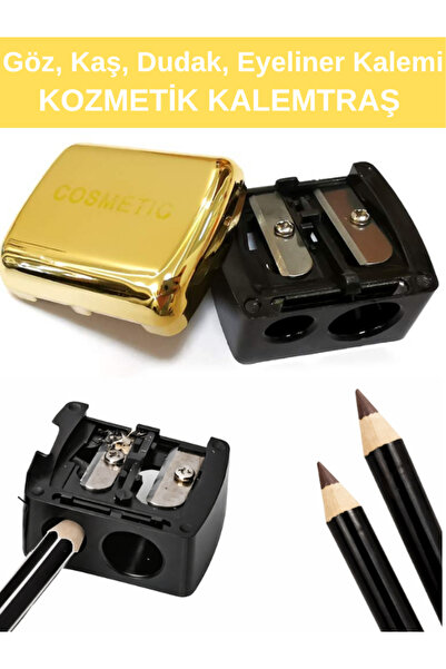 SheMask Makyaj Kalemtraşı Kozmetik Çift Başlı Göz Kalemi Eyeliner Açacağı Pro...