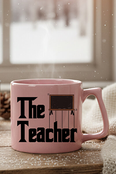 qoeuyl boutique كوب ملون مطبوع عليه هدية مزحةية للمعلم من The Teacher، هدية م...