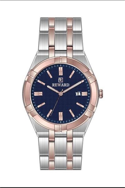 ASMENTUM Reward Rose Gold & Silver Steel Band