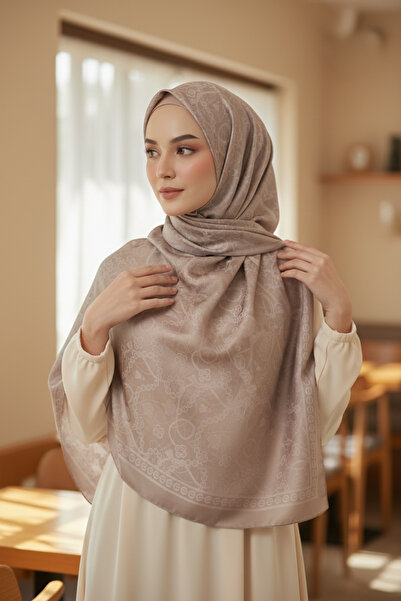 coconutscarfs فستان سهرة مع شال جاكار تيسيتشر