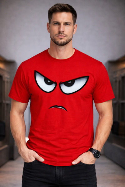 VODEXA Tricou oversize unisex EYES OF ANGEL Imprimat 100% bumbac Tricou confo...