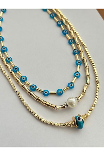 mibrillo 3-Piece Necklace Set Summer Necklace Trendy Necklace