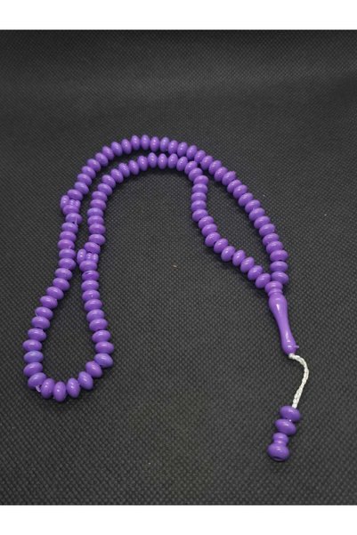 sarıyer silver Purple Colored Plastic Stone 99 Grained Prayer Beads Five-Piece Bulk Pack Purple 99 Prayer Beads 5 Pieces