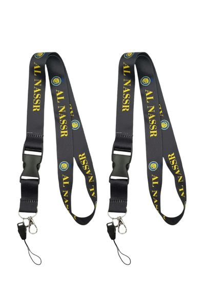 Al Naser 2 PCS Al Nassr Lanyard Keychain Neck Strap with Detachable Buckle Ho...