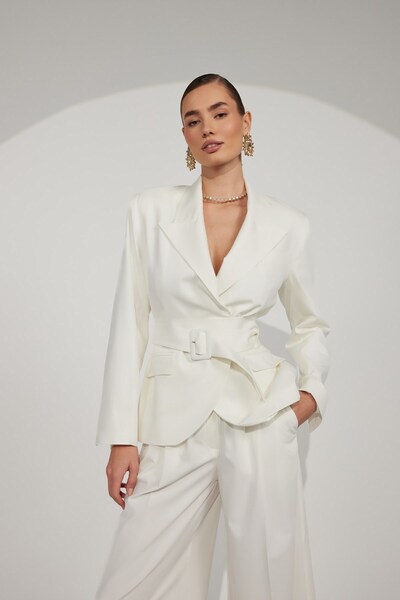 NOK İSTANBUL Ligne Blazer Ecru