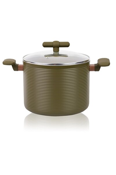 GRÜNBERG Κατσαρόλα αλουμινίου Grunberg με καπάκι, 22 εκ., 5.6 λίτρα, αντικολλ...