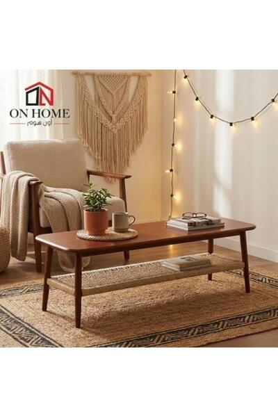 on home Wooden Serving Cart - Coffee - 160X40X45 cm