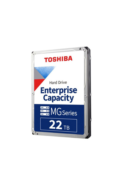 Toshiba ENTERPRISE, MG10AFA22TE, 3.5", 22TB, 512Mb 7200 Rpm, 7/24 Güvenlik, Data Center, Na
