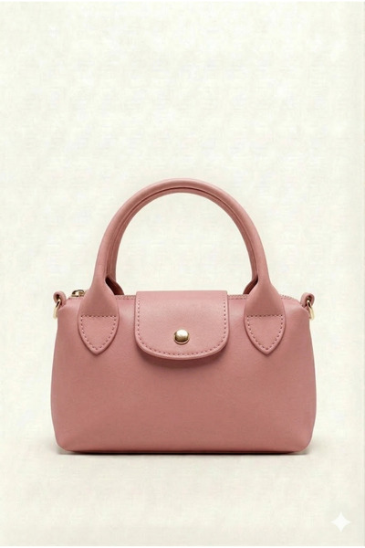 Kadın Pembe Minimal El ve Omuz Çantası - Zamansız Şıklık