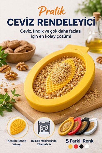 TOPRAK-3D Rende Ceviz Sarımsak Bisküvi Kolay Kullanım Rendeleyici