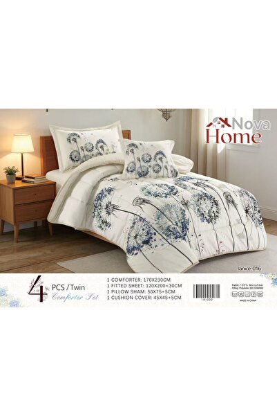 novahomeart The Summer Mat with a Touch of Spring, 4 Pieces