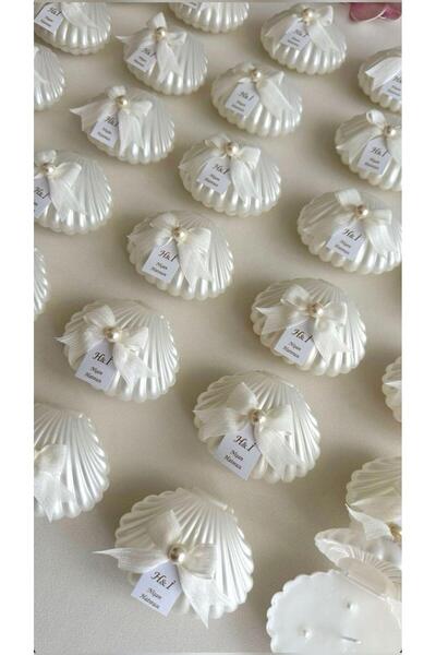 Naz İstiridye mum Söz,Nişan,Kına,Nikah,Hoşgeldin bebek,Bebek mevlütü hediyeli...