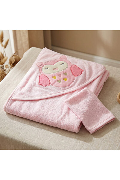 artemoris Baykuş Desenli Bebek Banyo Havlusu