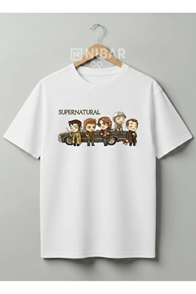 Grafftee Clothing Supernatural Tasarımlı Unisex Premium %100 Pamuklu Tişört |...