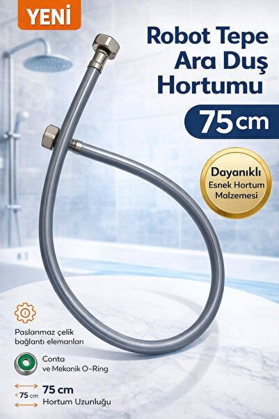 DESIPHON 75 cm Robot Tepe Ara Bağlantı Duş Hortumu – Pirinç, Dayanıklı, Sızdı...