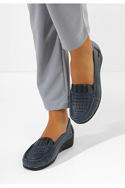 B T Shoes Mocasini dama Genovia navy