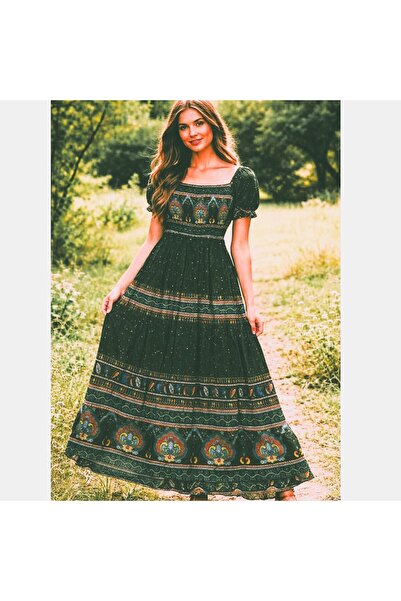 Fibula Otantik standart beden %yüz pamuk ithal ğipeli işlemeli elbise 36-44 b...
