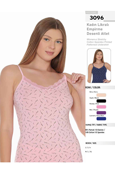 BENALİ Underwear (6 Pcs) 100% Cotton Silver Lycra Printed Patterned Undershirt