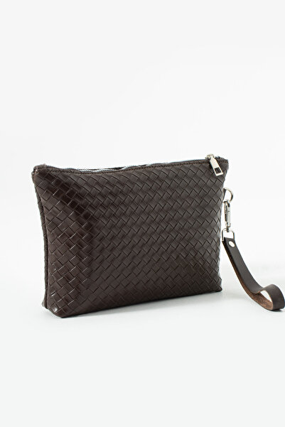 LUNABLU Γυναικεία πλεκτή τσάντα clutch με σχέδια