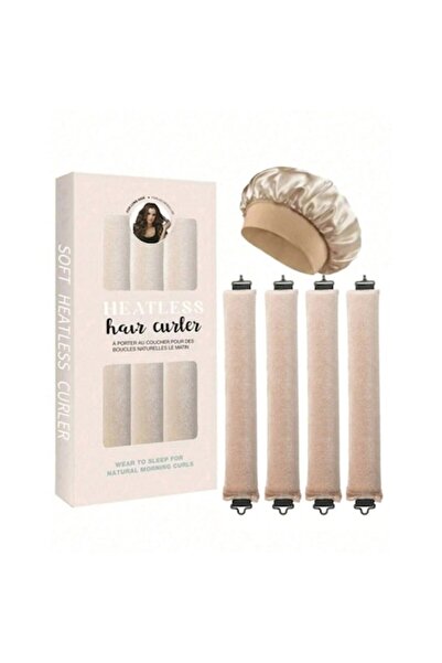 The Casius. Σετ για μπούκλες μαλλιών χωρίς θερμότητα 4 τεμάχια + Σκούφος ύπνου