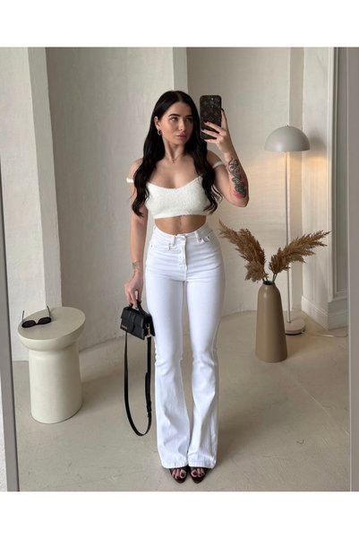 Aida Fashion Yüksel bel Premuim flare jeans