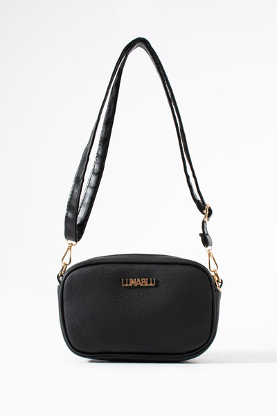 LUNABLU Women's Black Cross Shoulder Bag