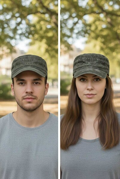 Aware Time Unisex Castro Özle Washed Denim Καπέλο