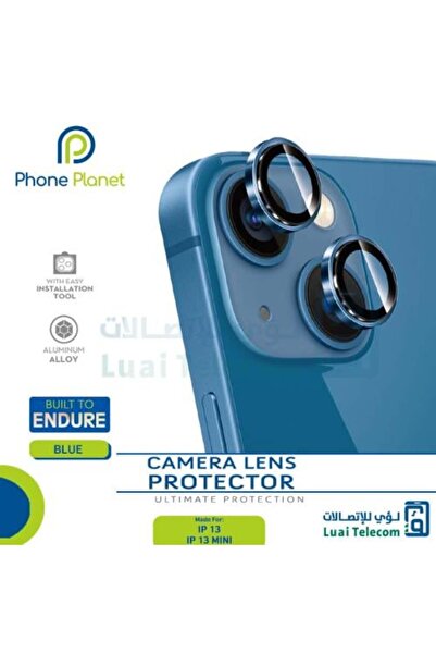 PHONE PLANET عدسات حماية الكاميرا لهاتف آيفون 13 ميني باللون الأزرق