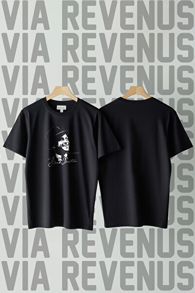 Vordevia Μπλουζάκι Unisex από 100% βαμβάκι με στάμπα Frank Sinatra και φαρδιά...