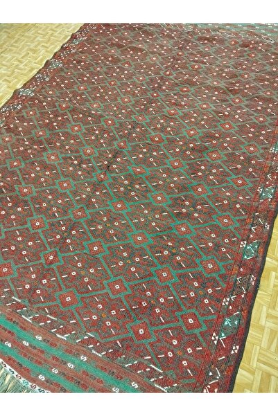 ŞIK VE MUTLU Turkmen Hand Woven Kilim 296 X 187 cm