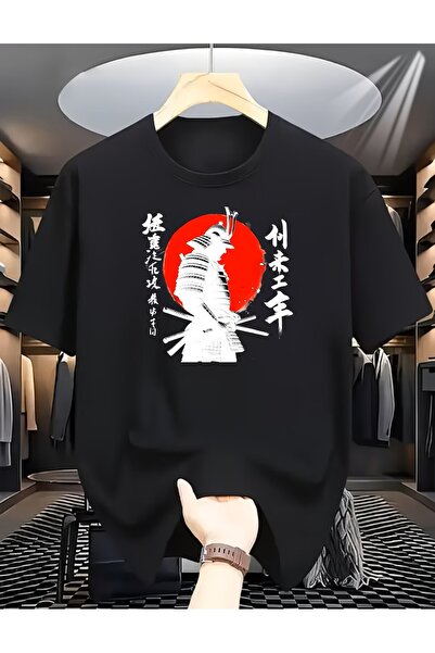 yombaa Μπλουζάκι με στάμπα Σαμουράι για άνδρες