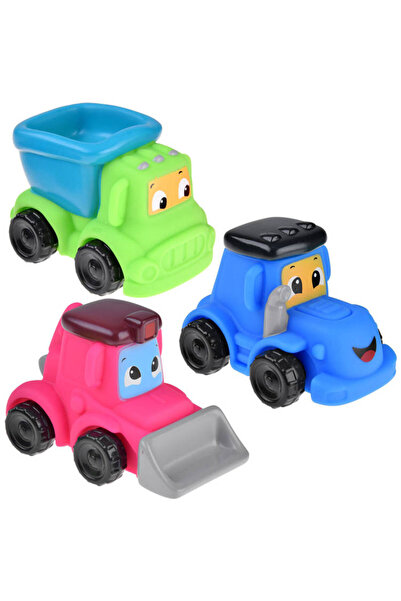 Jokomisiada Un set de mașini de construcții moi, 3 piese, 18 luni+, ZA4737B
