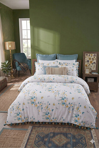 Home Double Floral Patterned Duvet Cover Set