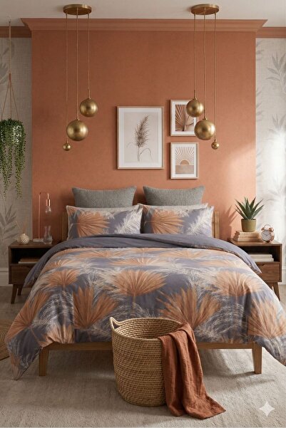 karanihome Floral Patterned Double Duvet Cover Set Bed Sheet Set