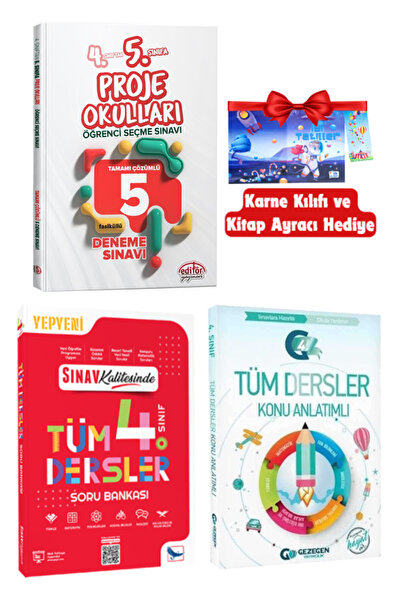 Editör Yayınevi 4. Sınıftan 5. Sınıfa Proje Okulları Seçme Sınavı Çözümlü 5 D...