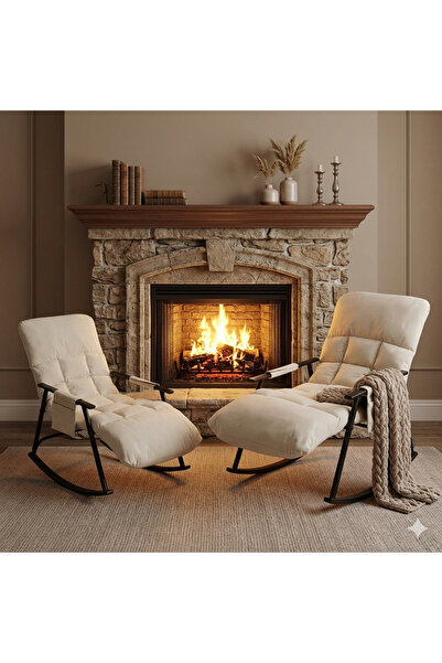 co arma كرسي هزاز مريح وعصري وقوي قماش