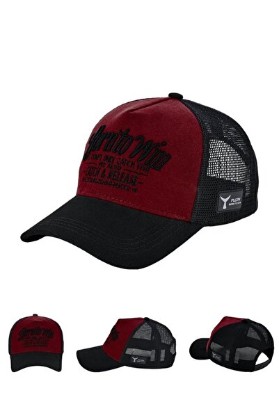 Fujin BTW Trucker Şapka Black Burgundy
