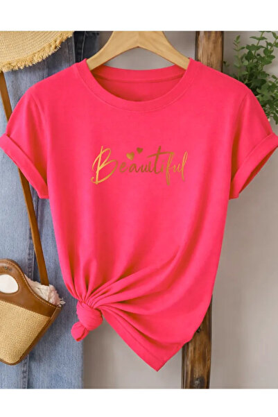 Pink Sky Oversize T-shirt 100% βαμβακερό Unisex Άνετη εφαρμογή Τάση Νέα Σεζόν