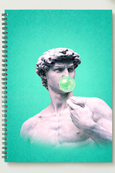 BLACKONECLASS Special Design Themed A5 Metal Spiral Bound Unlined Cardboard C...